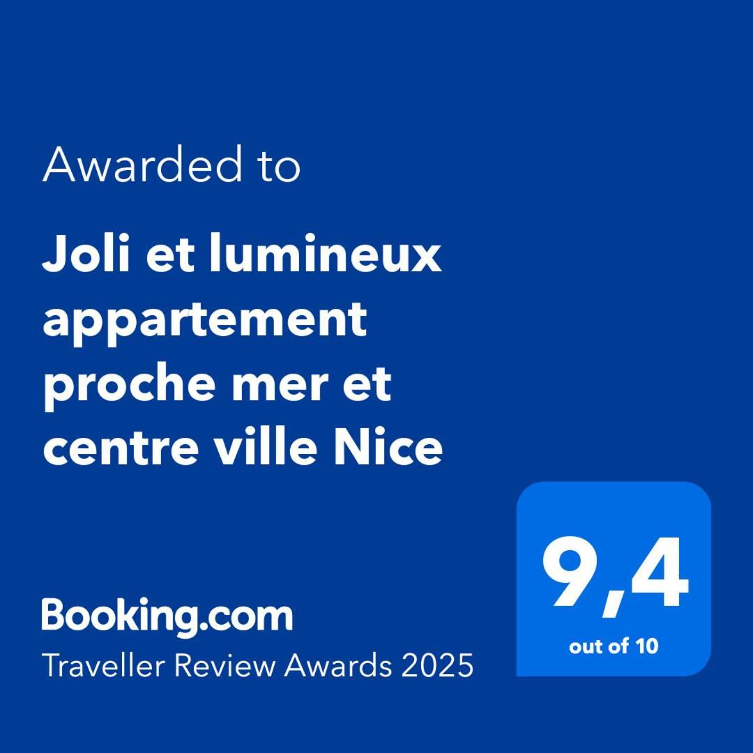 Joli Et Lumineux Appartement Proche Mer Et Centre Ville 尼斯 外观 照片